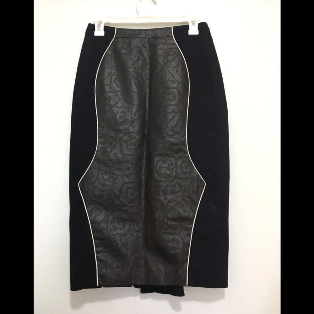 NWT Katharine Kidd Kenya Knee-Length Black Skirt